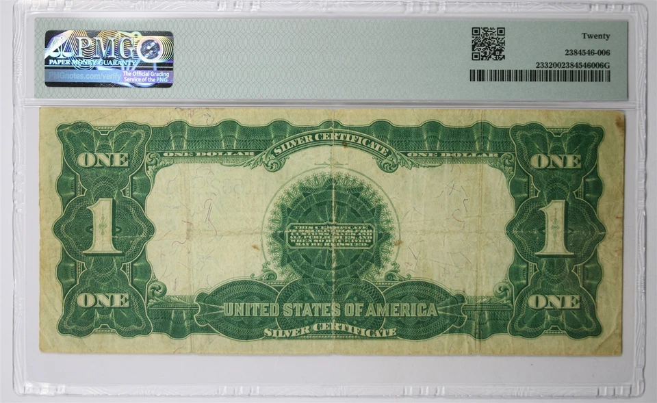 FR. 233 1899 $1 Black Eagle Silver Certificate PMG VF 20 Large Size Note - Image 2 of 2