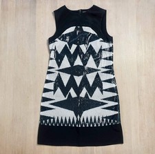 Mini robe imprimée tribale à paillettes par ZARA, robe de soirée cocktail...