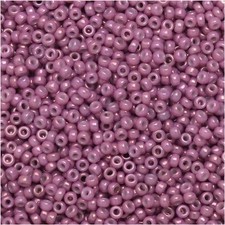 Miyuki Round Seed Beads Size 15/0 Opaque Dk Orchid Luster 8.2GM-Tube 15-1867