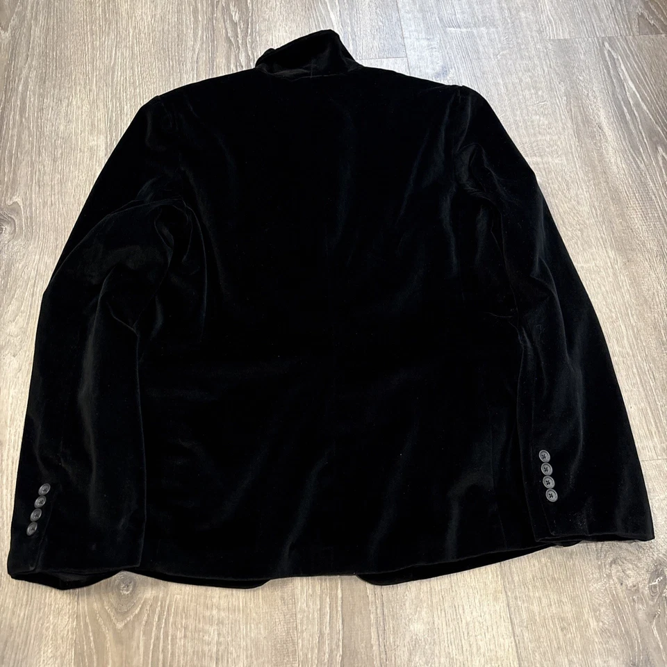 Blazer negro aterciopelado Banana Republic para mujer talla 12 Foto 3 de 3