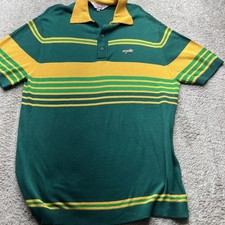 Retro Fox Men s Green And Yellow Short Sleeve...