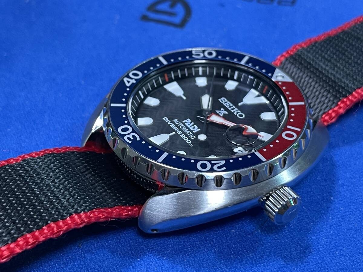 Seiko Prospex SRPC41J1 Mini Turtle Pepsi SEIKO Baby Turtle 4R35 02K0 image 4