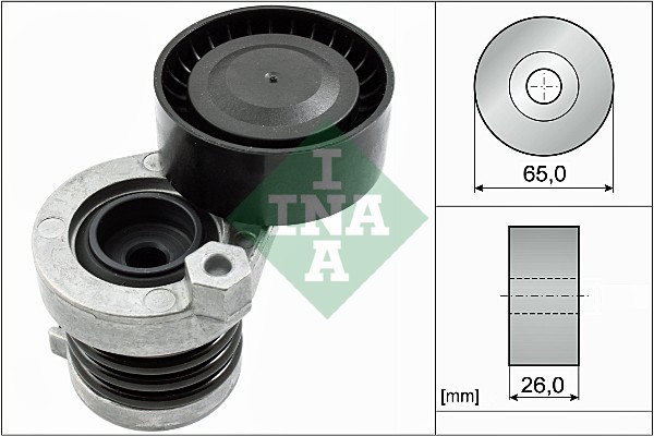 INA 534 0551 10 Belt Tensioner, V-ribbed belt for DACIA,MERCEDES-BENZ,NISSAN,REN