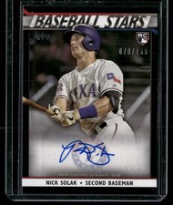 2020 Topps #BSA-NSO Nick Solak Baseball Stars Autographs Black #70/199