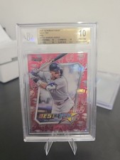 2025 Bowman Best Tex Aaron Judge Red /5 BGS Pristine 10