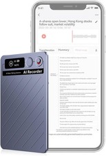 Magnetic AI Voice Recorder Translator With 64GB Memory, Transcribe Summarize