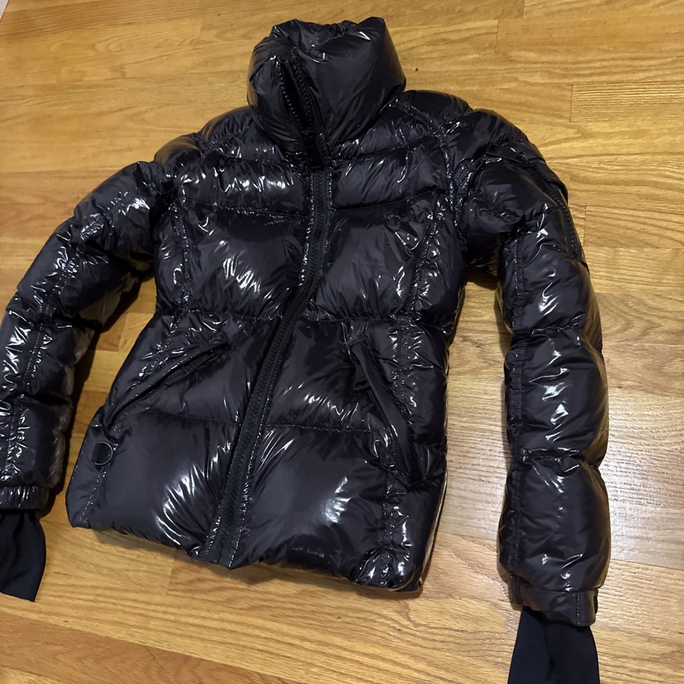 Chaqueta Bomber SAM New York Puffer Plumón de Ganso Estilo Libre Acero Gris Negra Mediana Foto 3 de 4