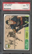 1968-69 TOPPS #39 TED IRVINE PSA 8 (RC) KINGS *DS15595