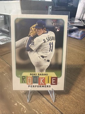2025 Topps Heritage High Number Rookie Performers Roki Sasaki RC #RP-11 Dodgers