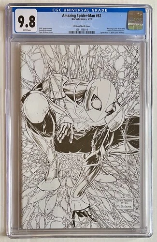 Amazing Spider-Man #62 (#863) White Kirkham Sketch Cover - CGC 9.8!!