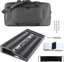 22" x 11" Large Guitar Pedal Board with Carry Bag for Guitar Player Bands Studio