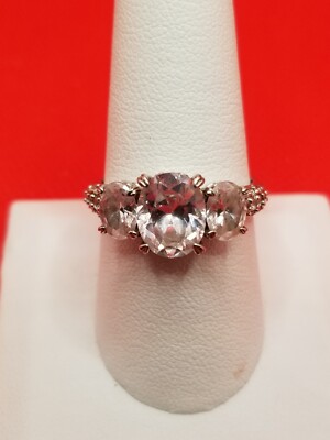 PAJ Sterling Silver 925 CZ stone Ring Size 10