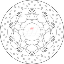 Disco de freno flotante Brembo 78B40862