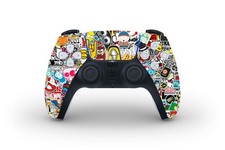 Sticker Bomb Skin PS5 Controller Wrap Cover BOMBING Sony Dualsense Playstation 5