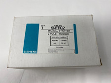 Siemens SMFFG2 Manual Starter 2P Toggle Switch 277V 1HP 230VDC .75HP