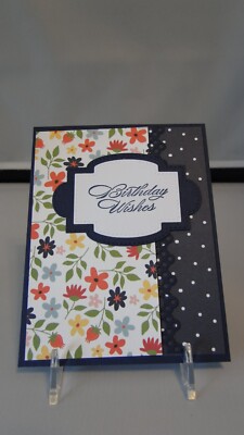 Stampin Up Card Kit Set Of 4 "Happy Birthday" cards #18b moonlight | eBay
