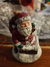 Christmas Santa Just Say Ho Stocking Hanger Holder  hook Mantle Sturdy 