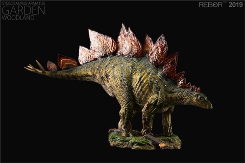 REBOR 1:35 Stegosaurus Dinosaur Figure Mom&Baby Animal Model New In Stock - Picture 6 of 16