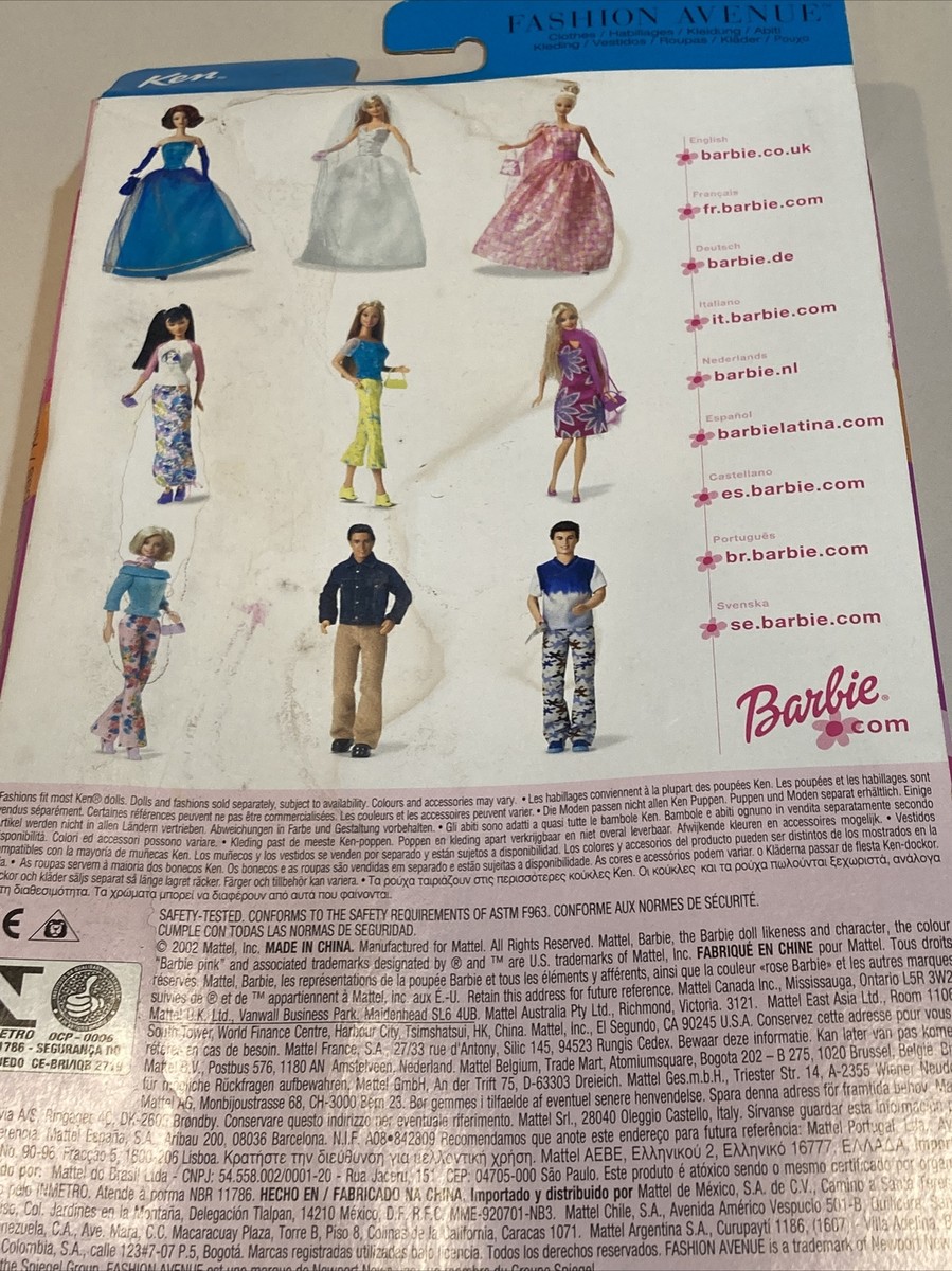 Barbie Clothes : Ken Fashion Avenue Set Mattel 025752 NRFP NIP