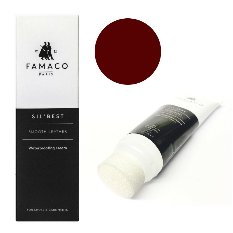 RED / ROUGE FAMACO Waterproofing Cream Tube For Leather Shoes Jackets Boots all