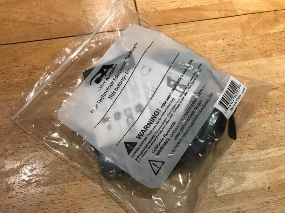 Bonitos Auriculares Cyber Acoustics Baratos, Auriculares AC-6008, Combo K12, ¡Nuevos! Foto 4 de 4