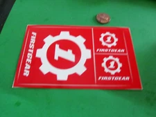 FIRST GEAR Sticker / Decal  ORIGINAL old stock