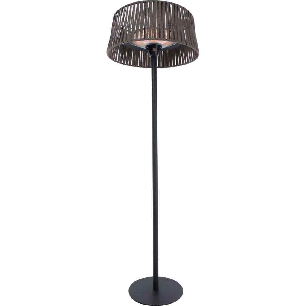 Chauffage sur pied Sunred Artix Corda marron, l'élégance du design tressé