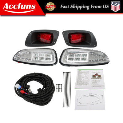 Deluxe Street Legal All LED Light KIT For EZGO RXV Golf Cart 2016 - Present