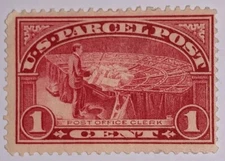 TRAVELSTAMPS: 1913 US SCOTT #Q1 ,1c PARCEL POST, OFFICE CLERK , MINT, OG HINGED