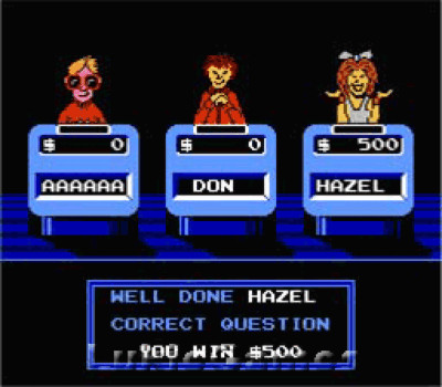 Jeopardy - NES Nintendo Game Show Game