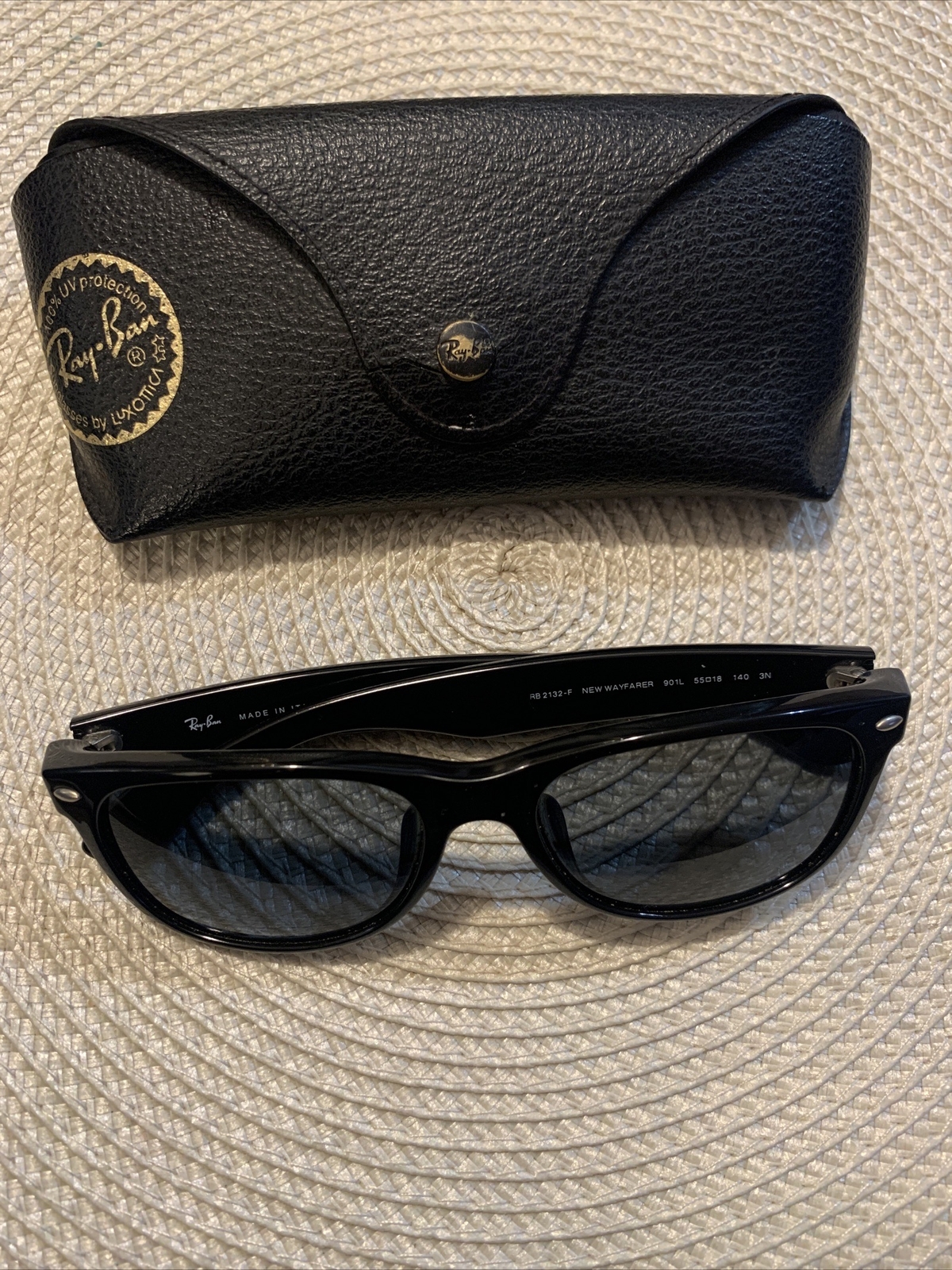 Ray Ban Luxottica Wayfarer Italy Sunglasses Frames Only And Case
