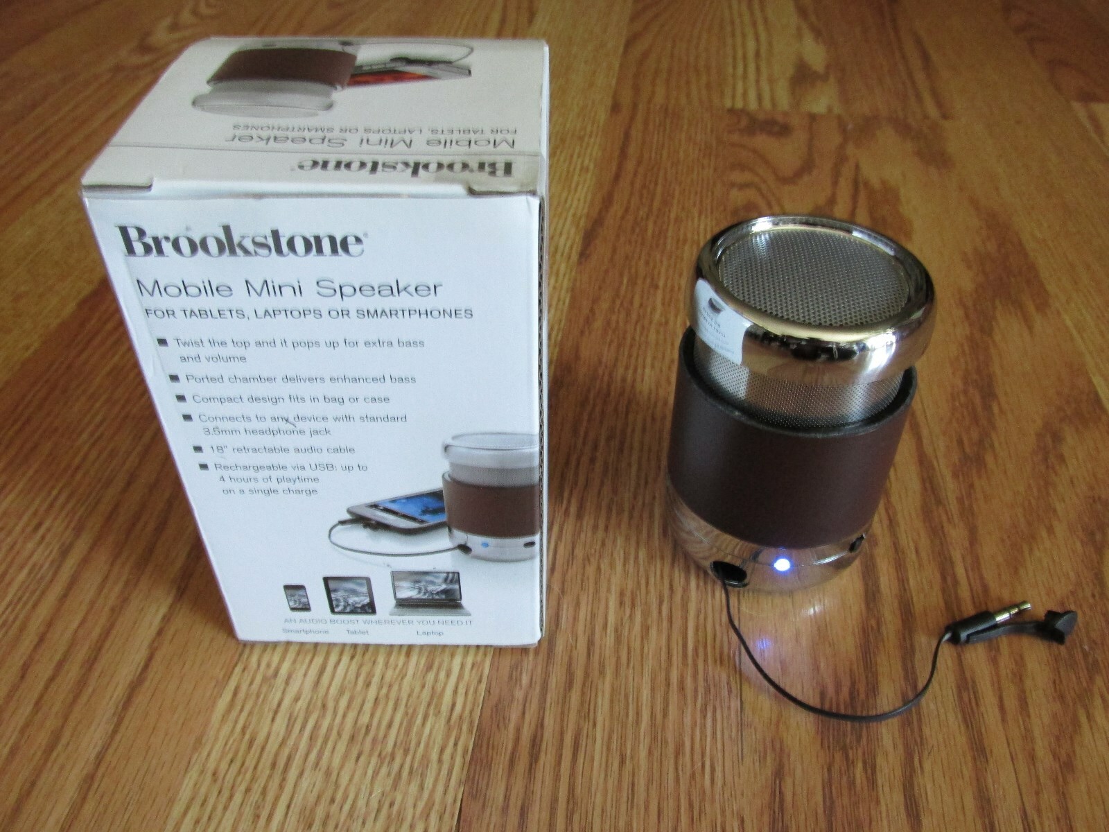 brookstone mobile mini speaker