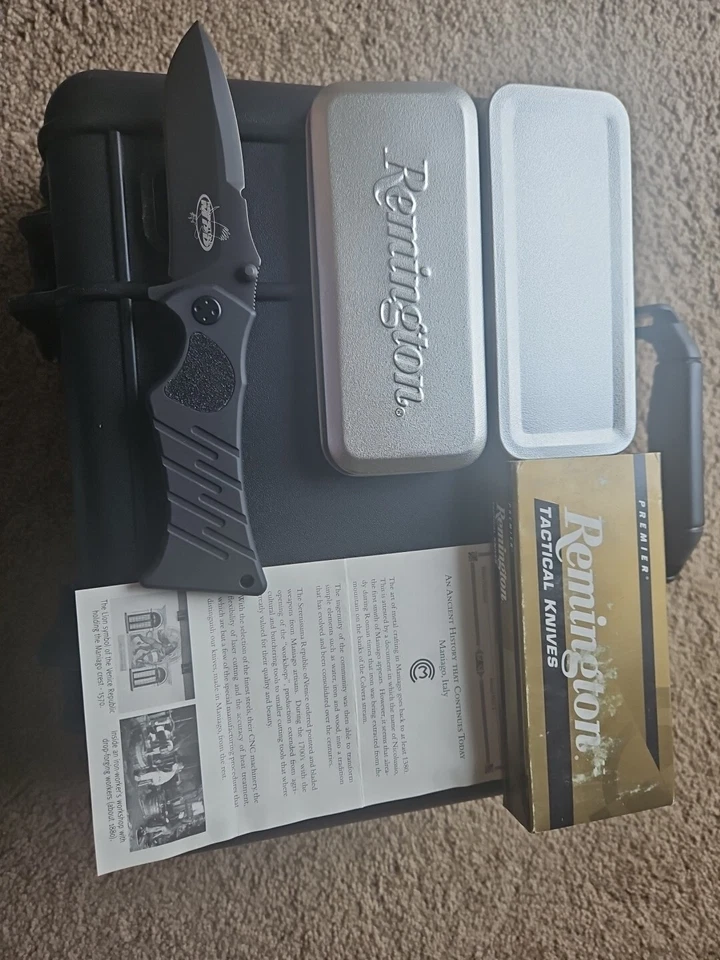 FOX Knife 🇮🇹 Maniago Italy Made Remington Echo II Pocket knife N690 (1 of 330) - Image 2 of 4