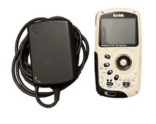 Kodak EIS Play Sport Waterproof 3 meters Video Camera 1080P White With Charger  
