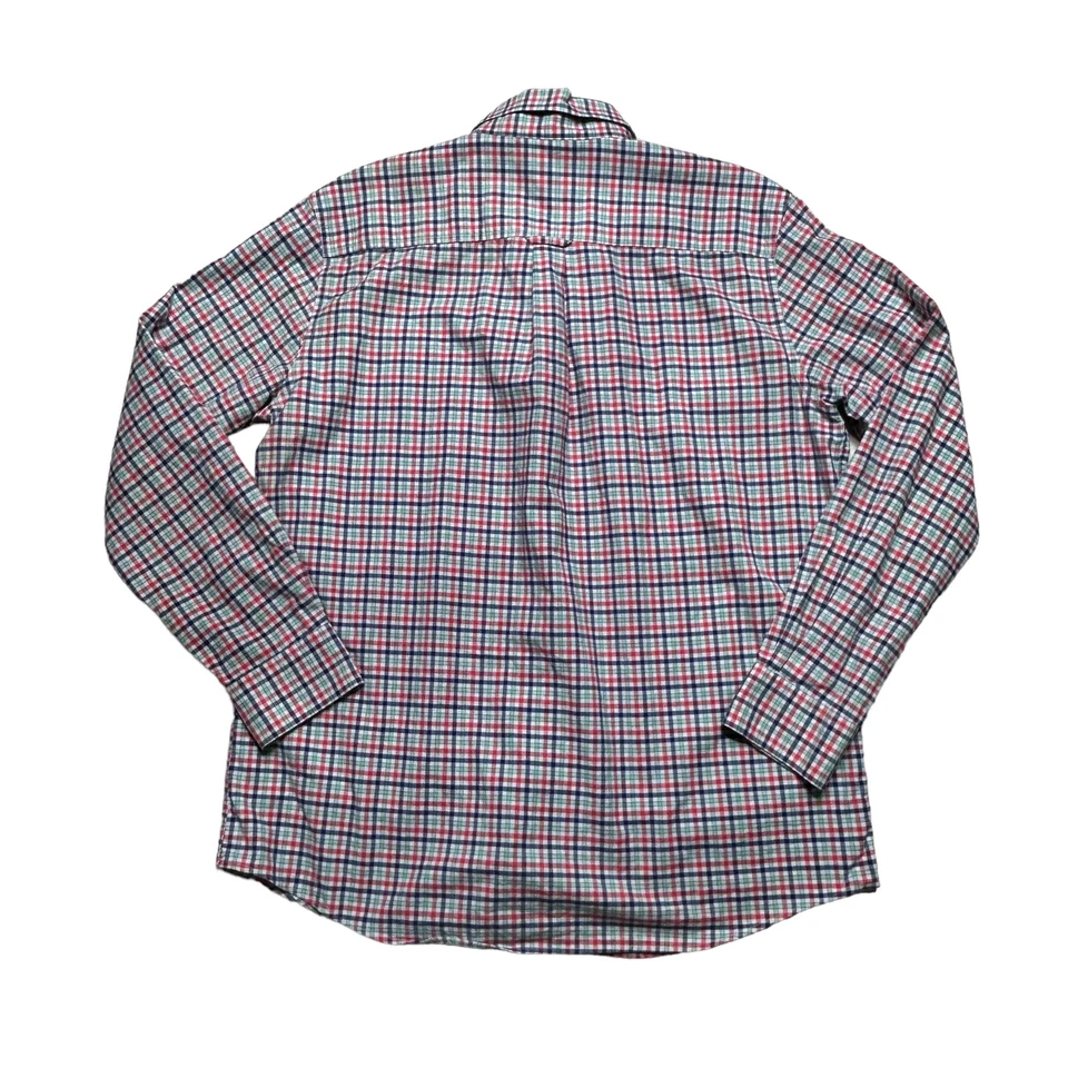 Ralph Lauren Chaps Shirt Mens Size Large Stretch Oxford Check Long Sleeve Casual - Image 3 of 4