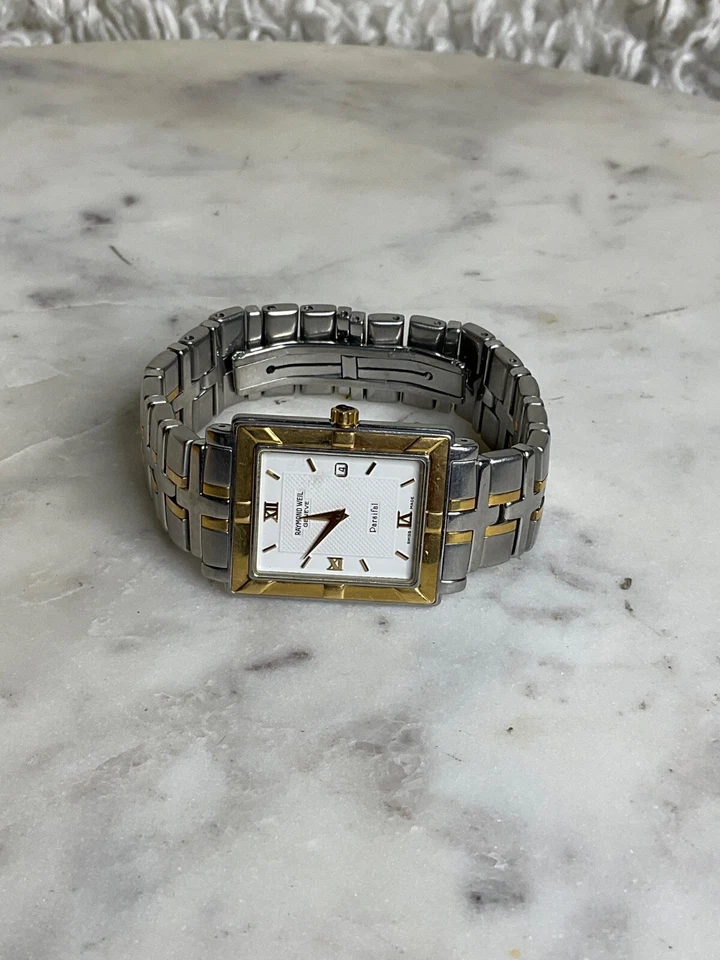 Raymond Weil Parsifal Reloj Hombre Dos Tonos Esfera Blanca Foto 2 de 4