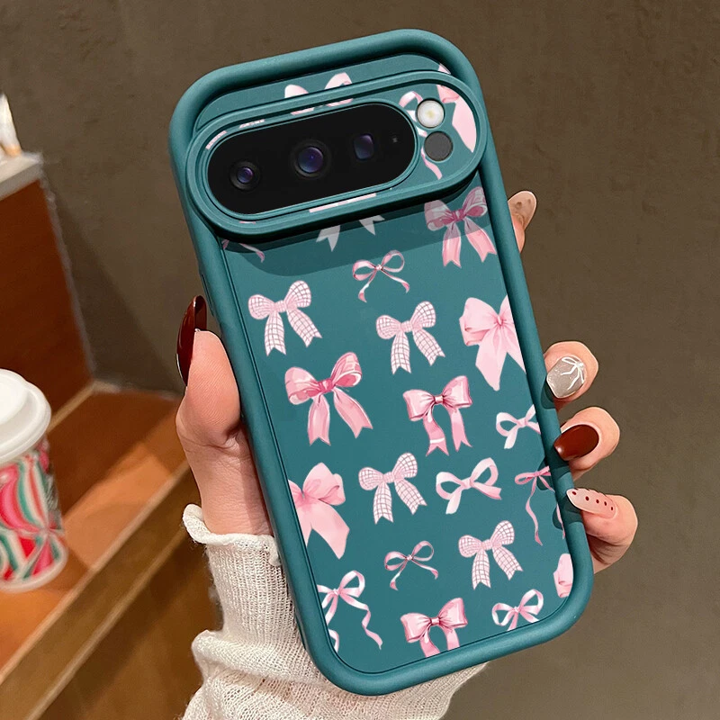 Shockproof Cute Bow TPU Phone Case for Google Pixel 9 Pro XL 8 7 Pro 8A 7A