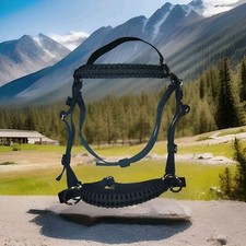 Custom hand Made Bitless Bridle. Full Size Black( Any Size/colours Made )