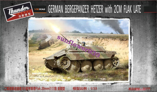 Hetzer alemán Bergepanzer Thunder TM35105 1/35 con modelo de plástico tardío antiaéreo de 2 cm - Imagen 1 de 4