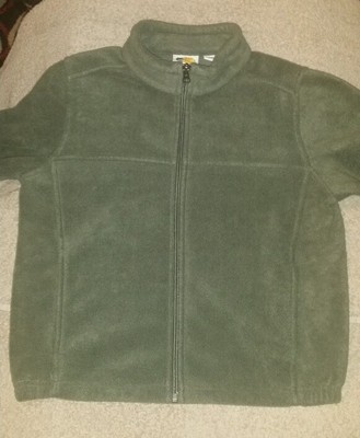 Bass Pro Shops medium (8) Green fleece jacket Boys youth Fill Zip