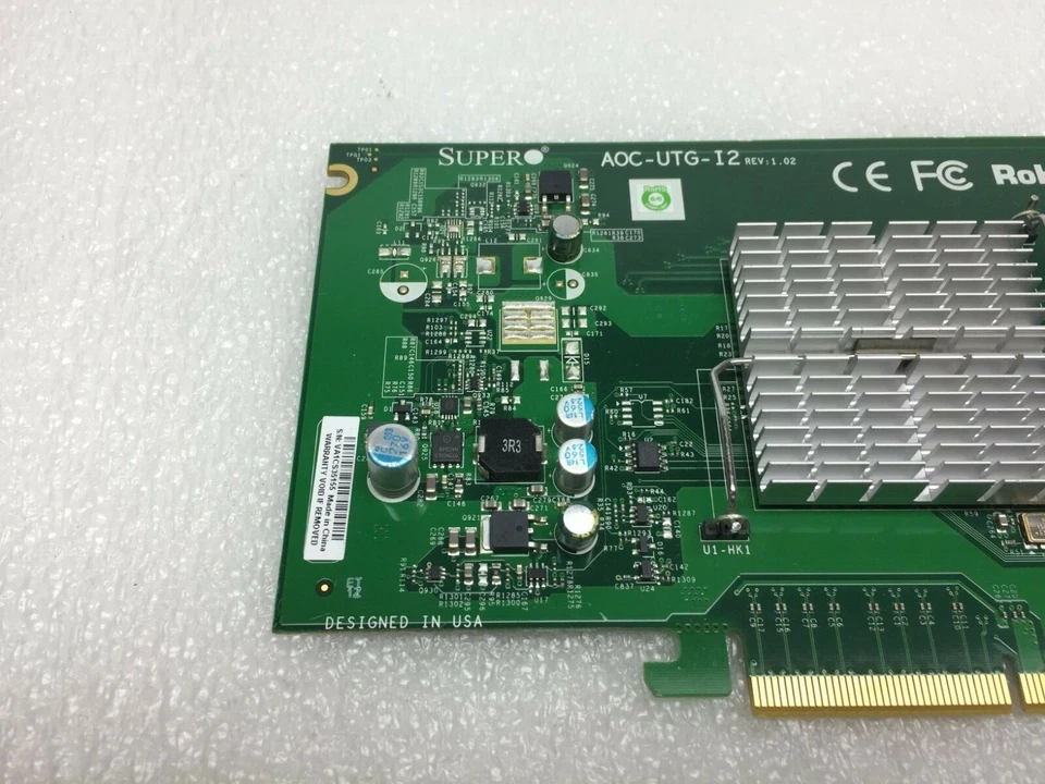 SUPERMICRO AOC-UTG-I2 DUAL-PORT UIO PCIE-X8 10GB ETHERNET LAN ADAPTER CARD FR SH - Image 2 of 4