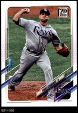 2021 Topps #592 Yonny Chirinos Rays 8 - NM/MT