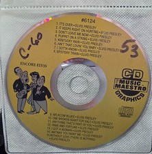 6124      ELVIS  HITS  MUSIC MAESTRO KARAOKE   CDG LOT VA