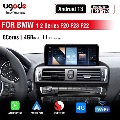 Android13 Car Monitor Screen CarPlay GPS Display for BMW F20 F21 F22 F23 NBT EVO - 第 1/9 張圖片