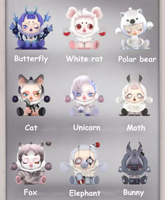 SKULLPANDA THE MARE OF ANIMALS SERIES BLIND BOX ART TOYS【Whole