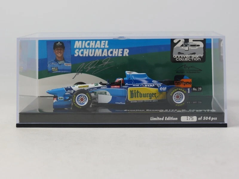 Minichamps Benetton B195 Schumacher Mónaco 1995 Campeón Del Mundo 1/43 517950501 - Imagen 3 de 4