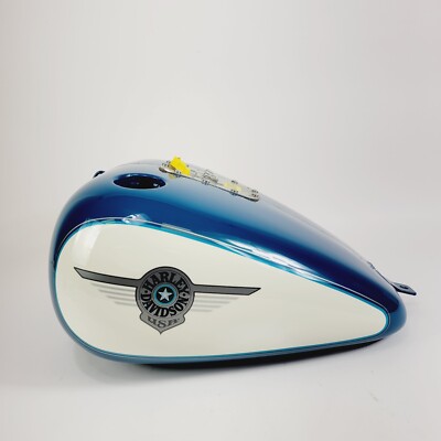 ハーレーダビッドソン flstf 2001 タンク 2001 HARLEY DAVIDSON FLSTF FAT BOY Gas Tank RICH TEAL BIRCH