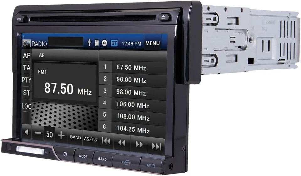 Power Acoustik PD-710B 7" Detachable Touchscreen Display Single Din Car Stereo - Image 2 of 2