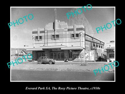 OLD POSTCARD SIZE PHOTO OF EVERARD PARK SA THE ROXY PICTURE THEATRE c1930s