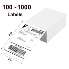 Fanfold 4" x 6" Direct Thermal Labels Perforated for Zebra Rollo MUNBYN Printers